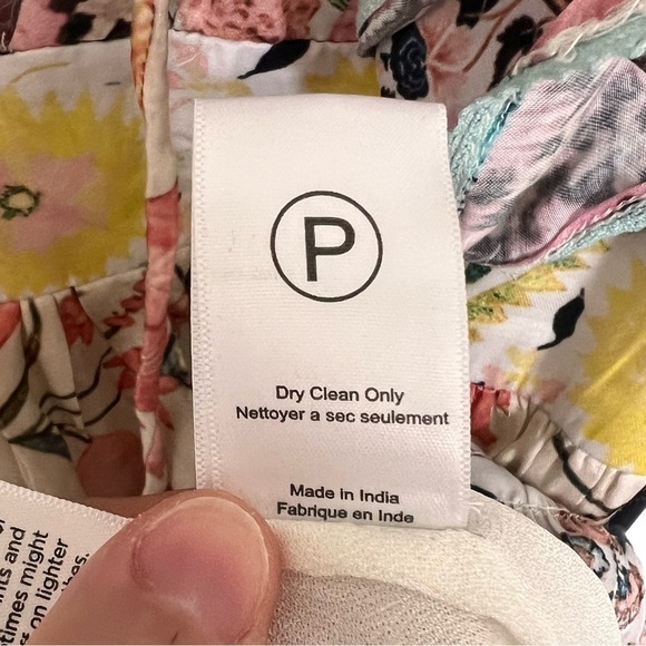 Hemant & Nandita Sakura Multicolor Printed Maxi Dress Sz XS - Picture 13 of 15